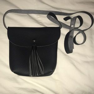 black cross body bag